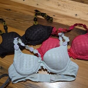 Marie Jo Daisy Bras EU 70 Pink, Brown, Green